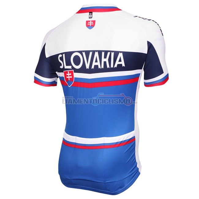 Abbigliamento Ciclismo Russia Bianco Manica Corta 2018 Blu